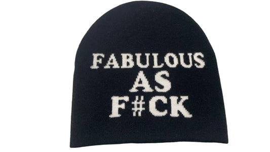 FABULOUS AS F#CK JACQUARD BEANIE