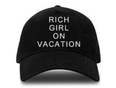 RICH GIRL ON VACATION CAP