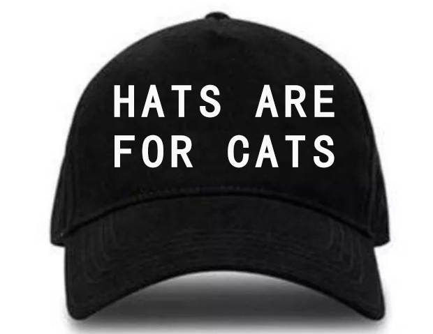 HATS ARE FOR CATS CAPS